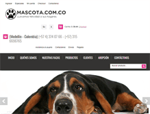 Tablet Screenshot of mascota.com.co